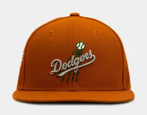 SP Exclusive Rust Los Angeles Dodgers 59Fifty Mens Fitted Hat (Orange)