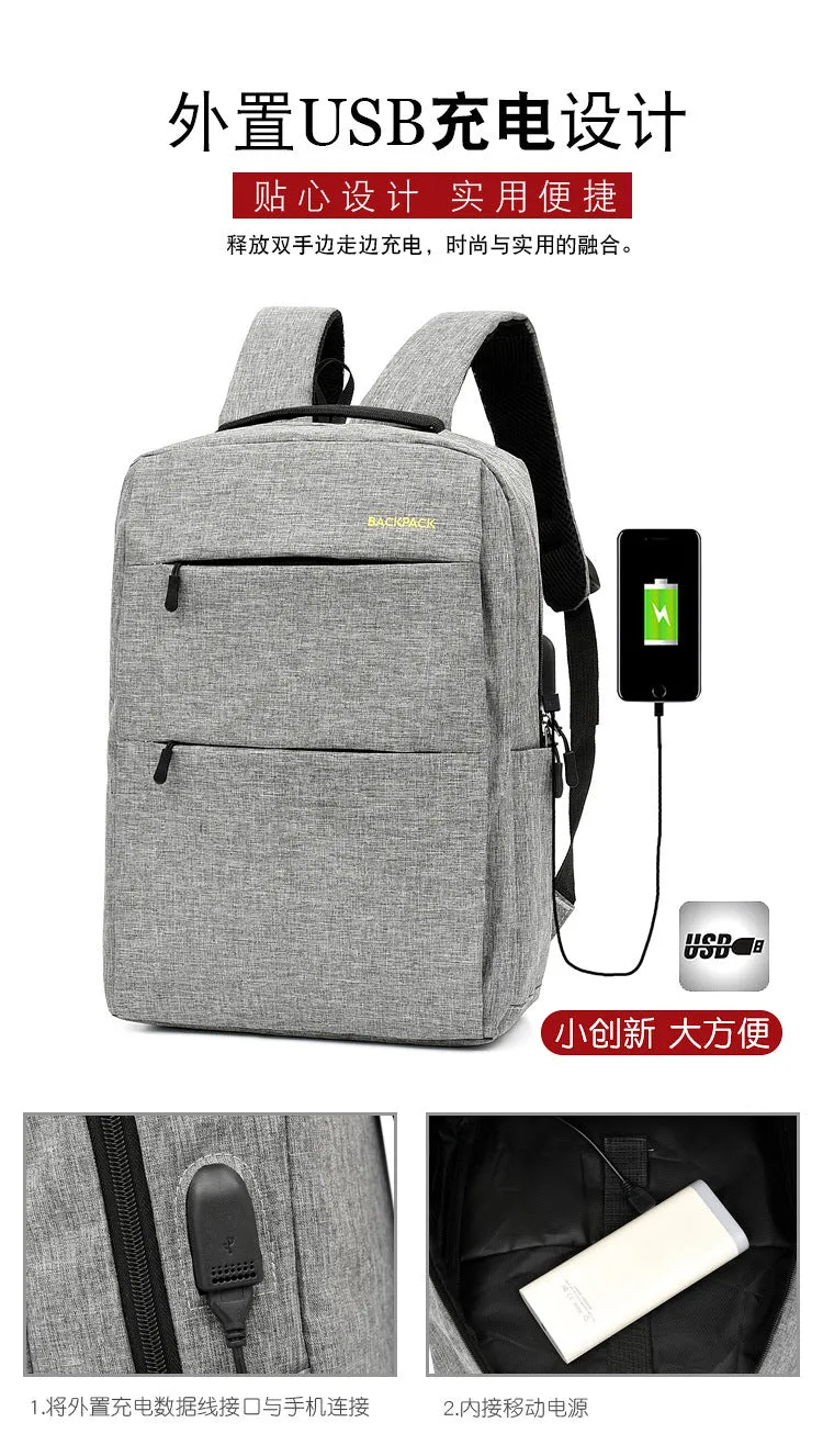 Three-piece men's large sports travel bag with nylon backpack