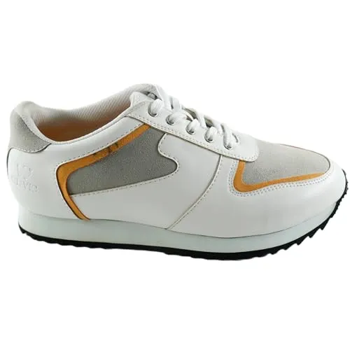 WELVIC Ketty White and Grey Sport Shoes for Women (UK Size - 4)