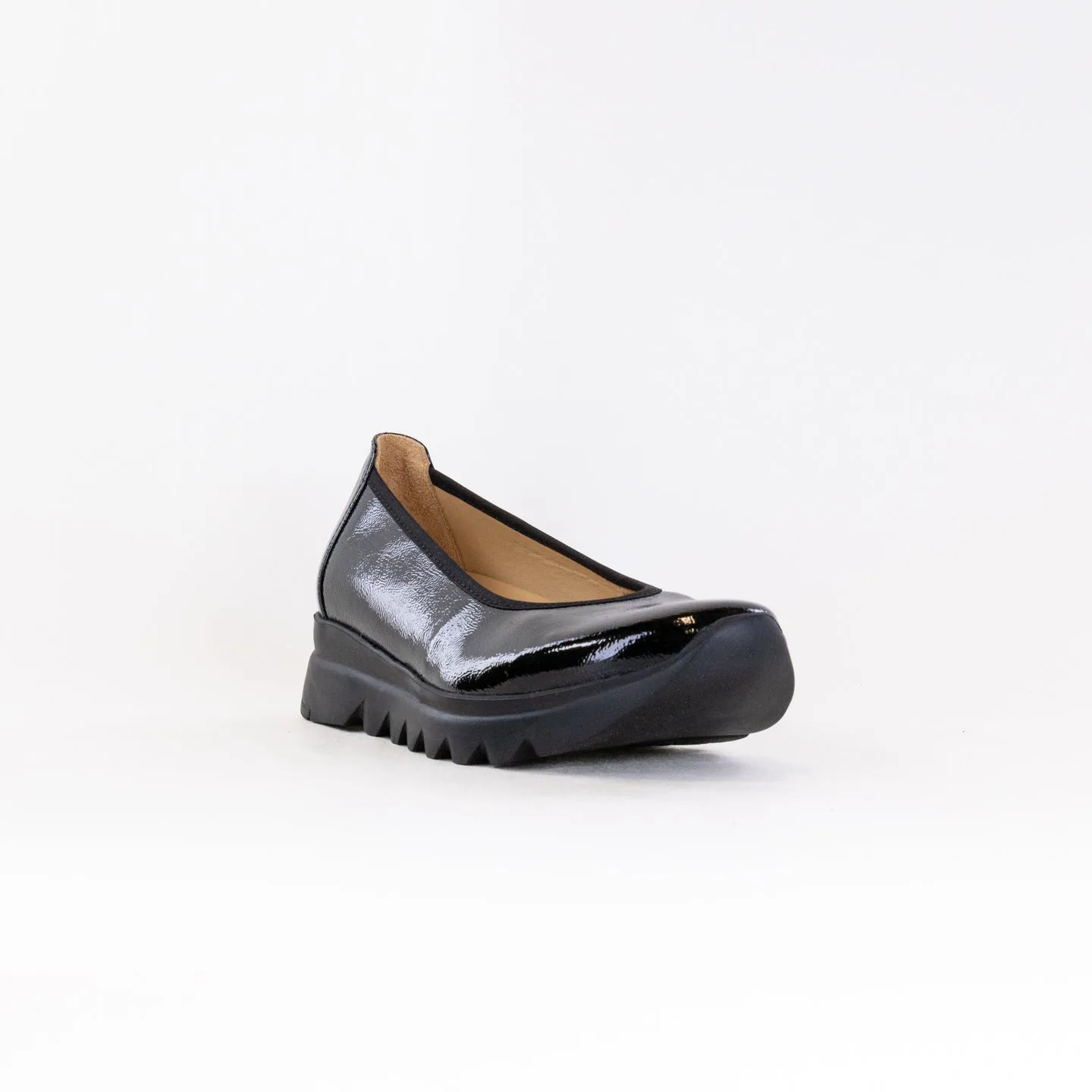 Wolky Snallerina F2F (Women's) - Black Patent