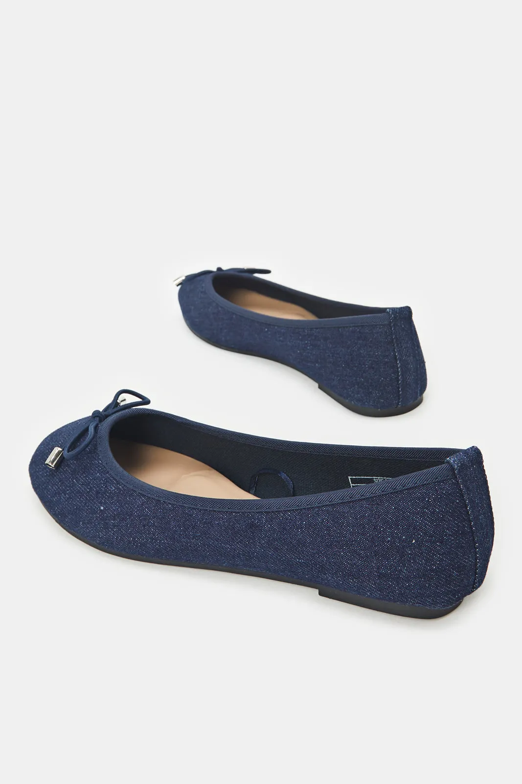 Women Blue Denim Ballerina