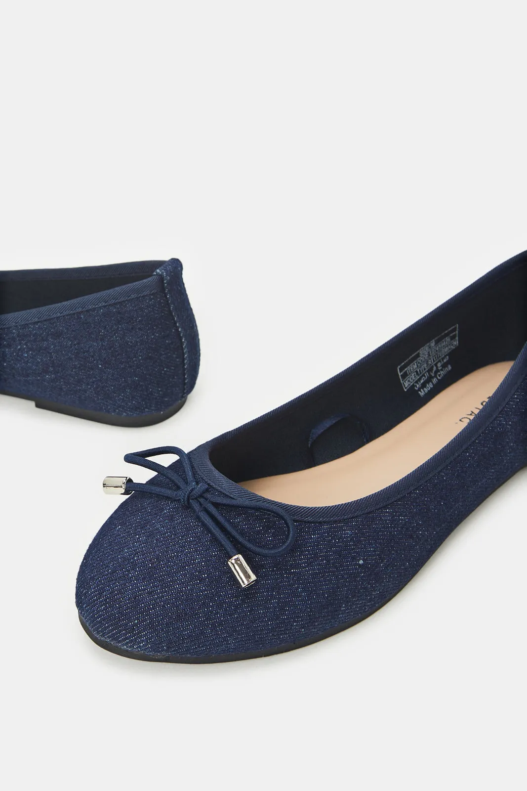 Women Blue Denim Ballerina