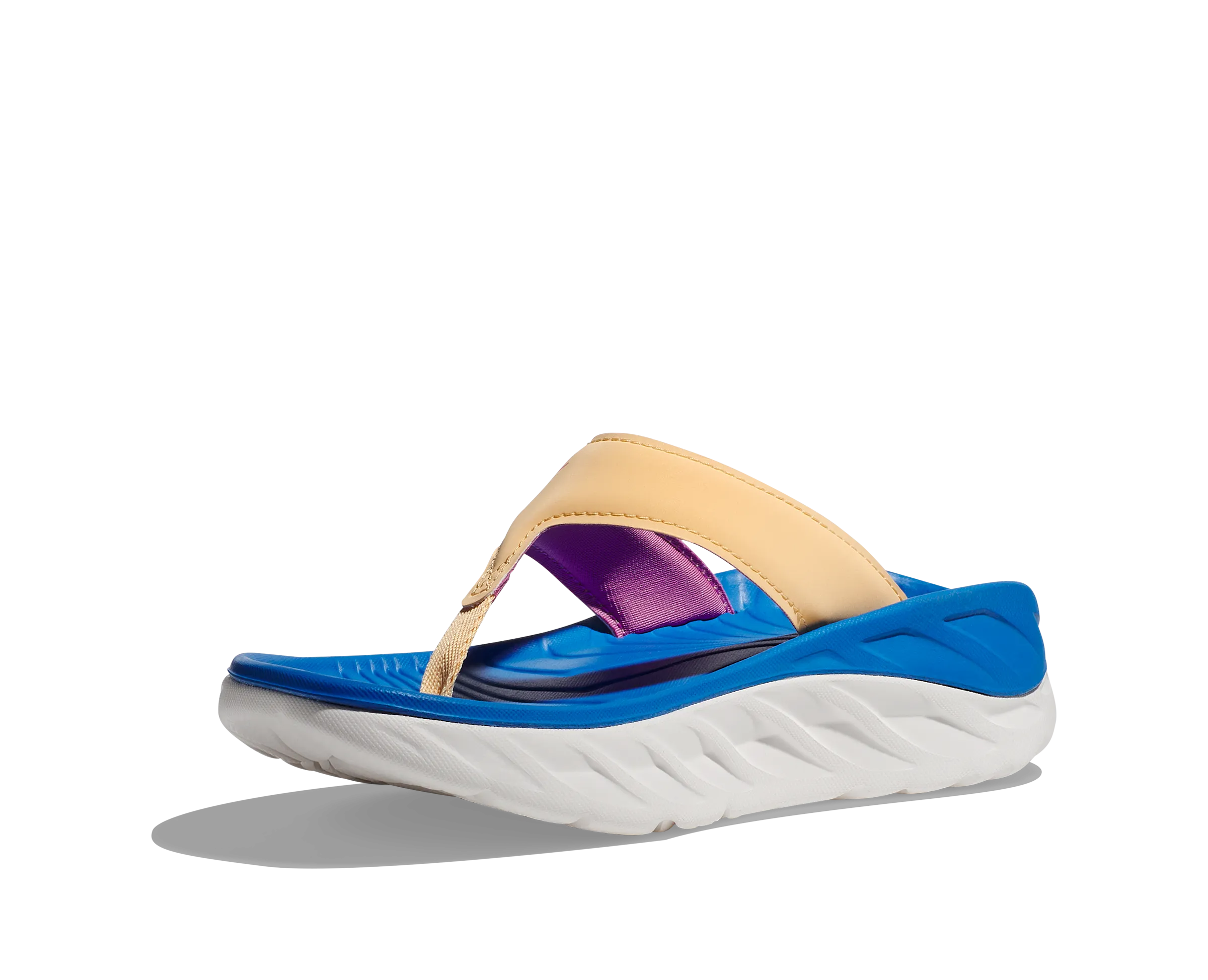 Women's Hoka Ora Recovery Flip Color: Impala / Coastal Sky