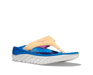 Women's Hoka Ora Recovery Flip Color: Impala / Coastal Sky