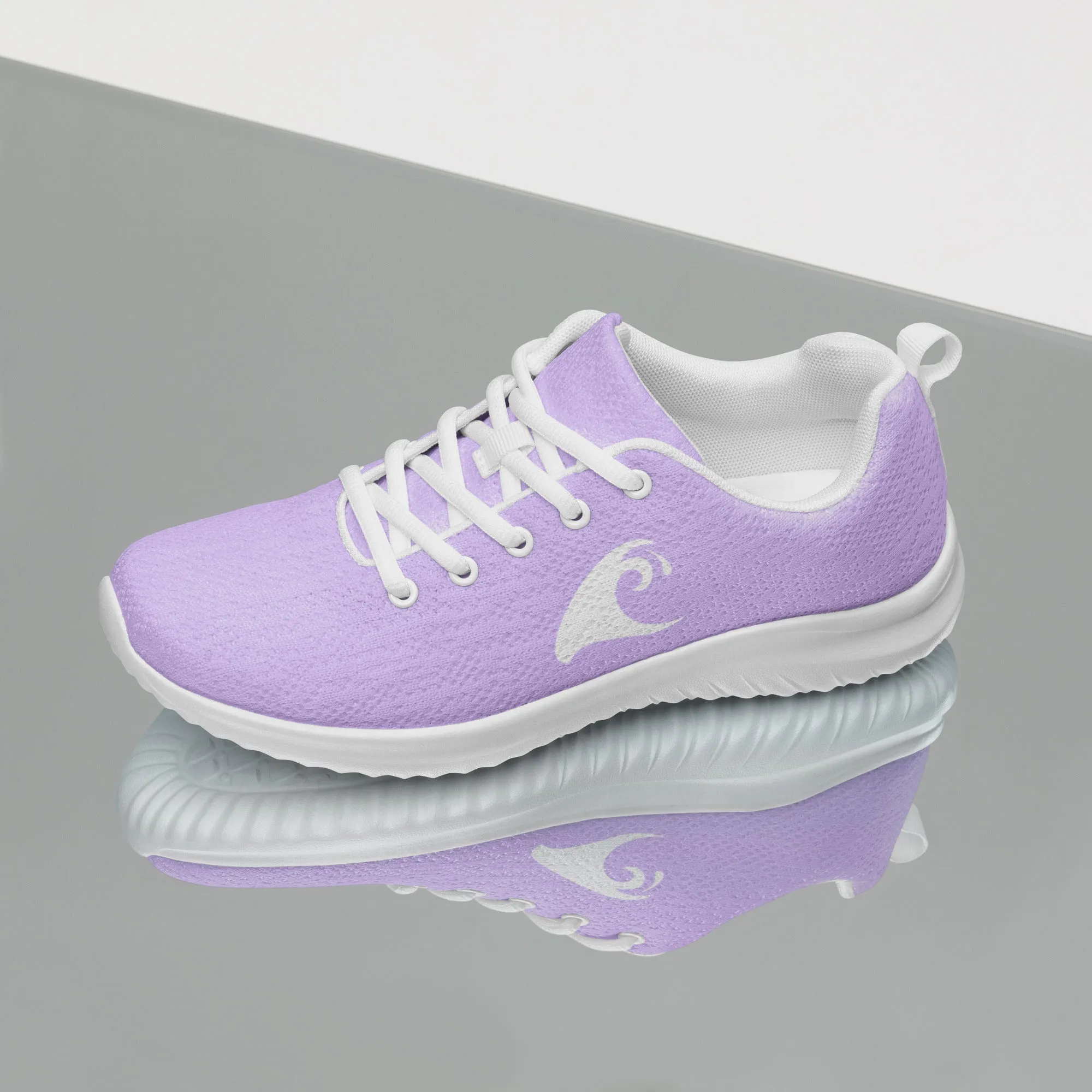 Women’s Lavender Athleisure Shoes with Extremely Stoked Epic Wave Logo